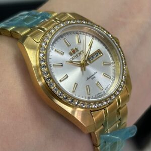 Orient Automatico Feminino NH6GG003 Prata Dourado - Imagem 3