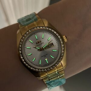 Orient Automatico Feminino NH6GG003 Prata Dourado - Imagem 6