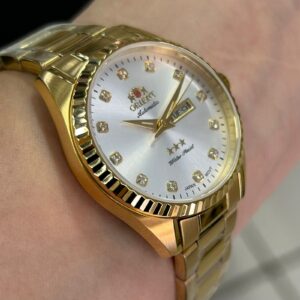 Orient Automatico feminino NH6GG007 Prata Dourado - Imagem 3