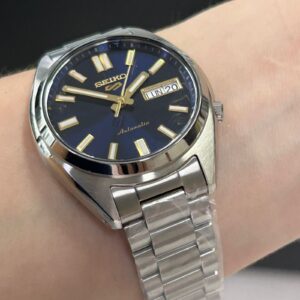 Seiko 5 sports clássico SRPL55B1 Azul Prata - Imagem 4