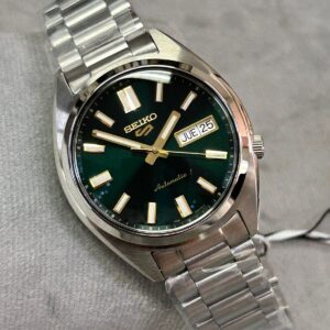Seiko 5 sports clássico SRPL55B1 Verde Prata - Imagem 5