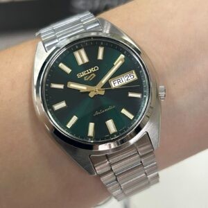 Seiko 5 sports clássico SRPL55B1 Verde Prata - Imagem 1