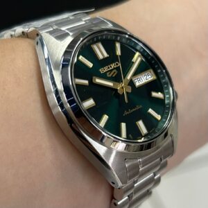 Seiko 5 sports clássico SRPL55B1 Verde Prata - Imagem 3