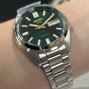 Seiko 5 sports clássico SRPL55B1 Verde Prata - Imagem 4