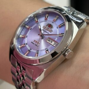 Orient 3 estrelas Automático Heritage YN6SS005 Lilas - Imagem 5