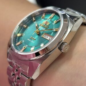 Orient 3 estrelas Automático Heritage YN6SS005 Verde (E) - Imagem 4