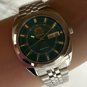 Orient 3 estrelas Automático Heritage YN6SS005 Verde (E) - Imagem 7