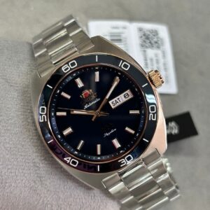 Orient automátcio Elegance YN6SS017 Preto Azul - Imagem 2