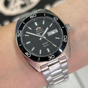 Orient automátcio Elegance YN6SS017 Preto Prata - Imagem 6
