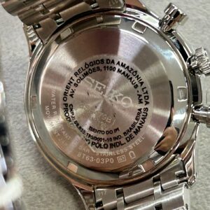 Seiko Cronograph SSB481B1 Preto Prata - Imagem 6